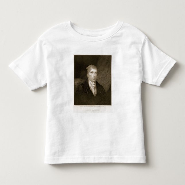 Camiseta De Bebé James Madison envejeció 82, grabado por Thomas B. (Anverso)