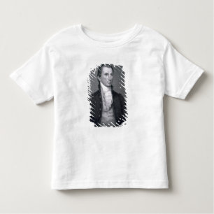 Camiseta De Bebé James Monroe, grabado por Asher Brown Durand (1796