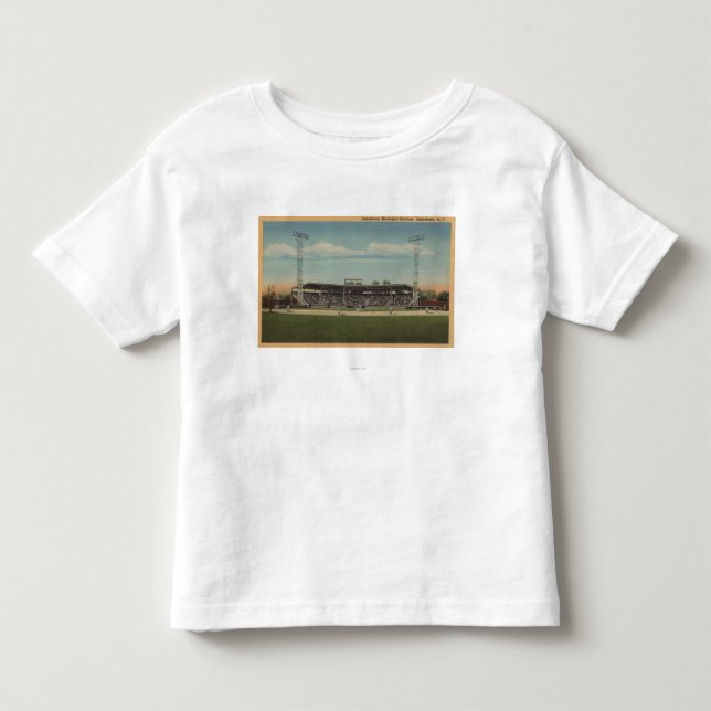 Camiseta De Bebé Jamestown, NY - estadio de béisbol municipal (Anverso)