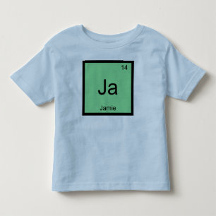 Camiseta De Bebé Jamie Nombre Química Elemento Tabla Periódica