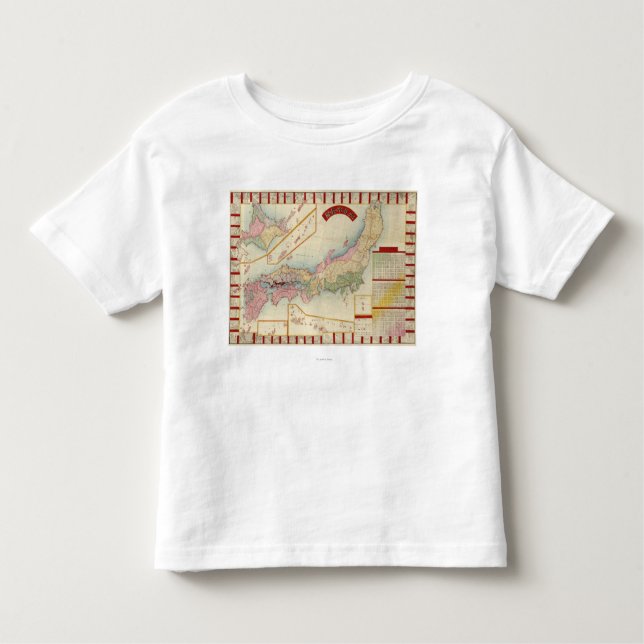Camiseta De Bebé JapanPanoramic MapJapan (Anverso)