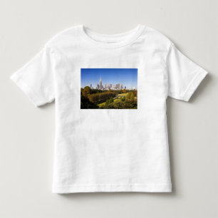 Camiseta De Bebé Japón. Tokio. Panorama del distrito de Shinjuku y