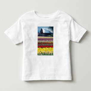 Camiseta De Bebé jardín de exhibición de tulipanes, condado de Skag