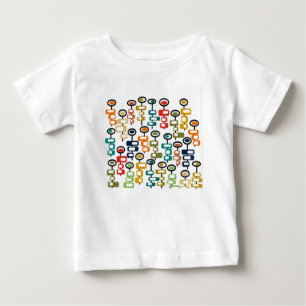 Camiseta De Bebé Jardín de flores retro