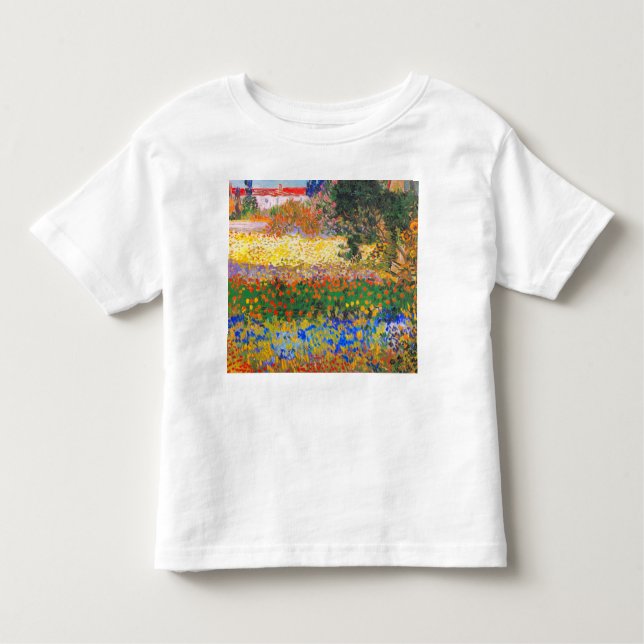 Camiseta De Bebé Jardín de flores Vincent Van Gogh (Anverso)