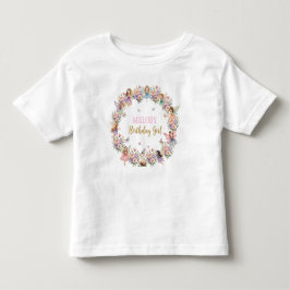 Camiseta De Bebé Jardín de hadas de flores caprichosas cumpleaños