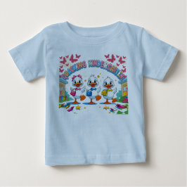 Camiseta De Bebé "Jardín de Infancia Graznando – Pato Lindo Regreso