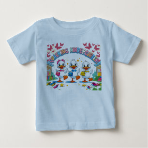 Camiseta De Bebé "Jardín de Infancia Graznando – Pato Lindo Regreso