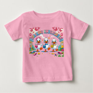 Camiseta De Bebé "Jardín de Infancia Graznante – Pato Lindo Regreso