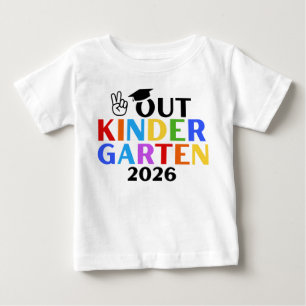 Camiseta De Bebé Jardín de Infancia Peace-Out 2026