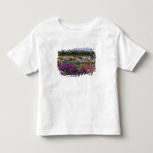 Camiseta De Bebé Jardín de Iris y Lupino y Cordillera Teton,