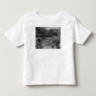 Camiseta De Bebé Jardín de un chalet suburbano