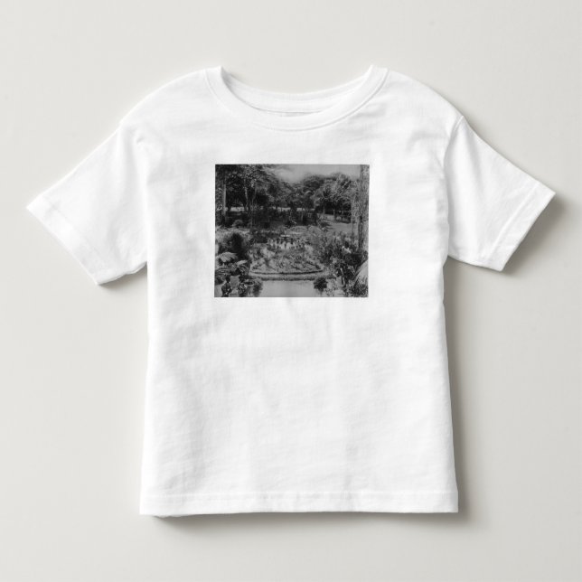 Camiseta De Bebé Jardín de un chalet suburbano (Anverso)