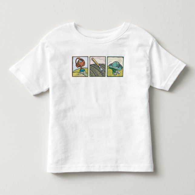 Camiseta De Bebé Jardinería (Anverso)