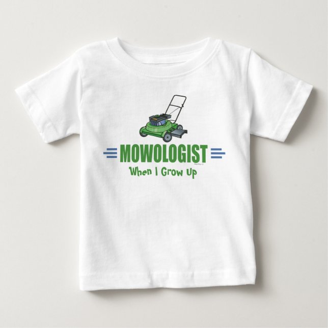 Camiseta De Bebé Jardines de jardín que siembran césped paisajístic (Anverso)