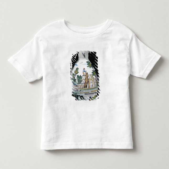 Camiseta De Bebé Jarra que representa la construcción de a (Anverso)