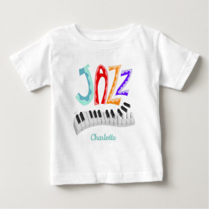Camiseta De Bebé Jazz Lettering