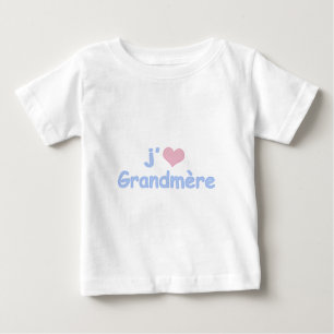 Camiseta De Bebé Je "coeur" Grandmère