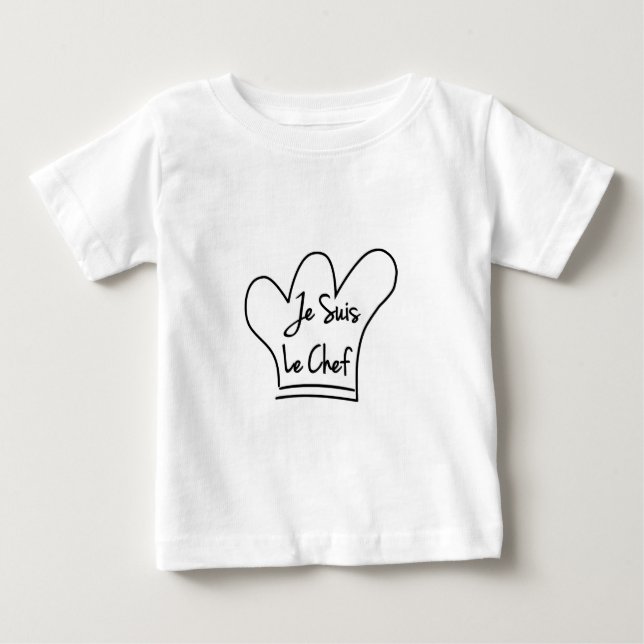 Camiseta De Bebé Je Suis Le Chef (Anverso)