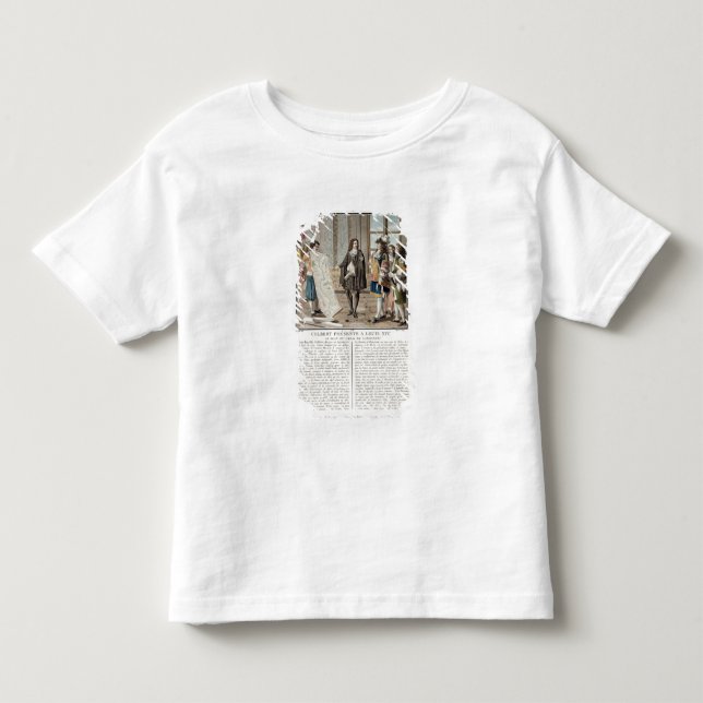 Camiseta De Bebé Jean Baptiste Colbert (1619-83) presenta el mapa o (Anverso)