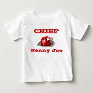 Camiseta De Bebé Jefe de bomberos de Lil