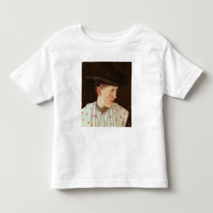 Camiseta De Bebé Jefe de un Chica campesino, c.1880