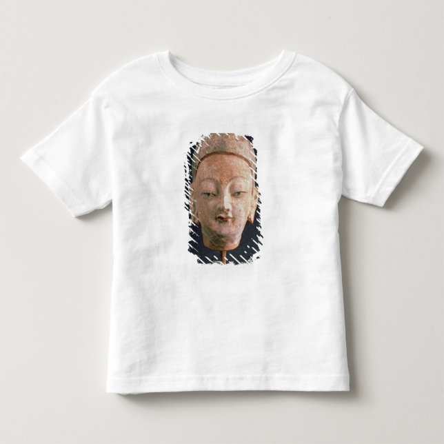 Camiseta De Bebé Jefe de una estatua de Buda, de Bezeklik (Anverso)