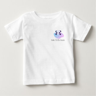 Camiseta De Bebé Jefe Pequeño Adorable – Panda Kawaii en un Sticker