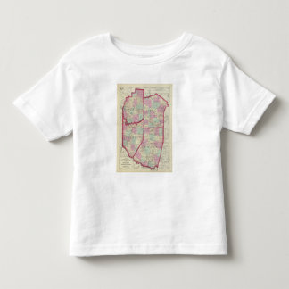 Camiseta De Bebé Jefferson, Clarion, Indiana, condados de Armstrong