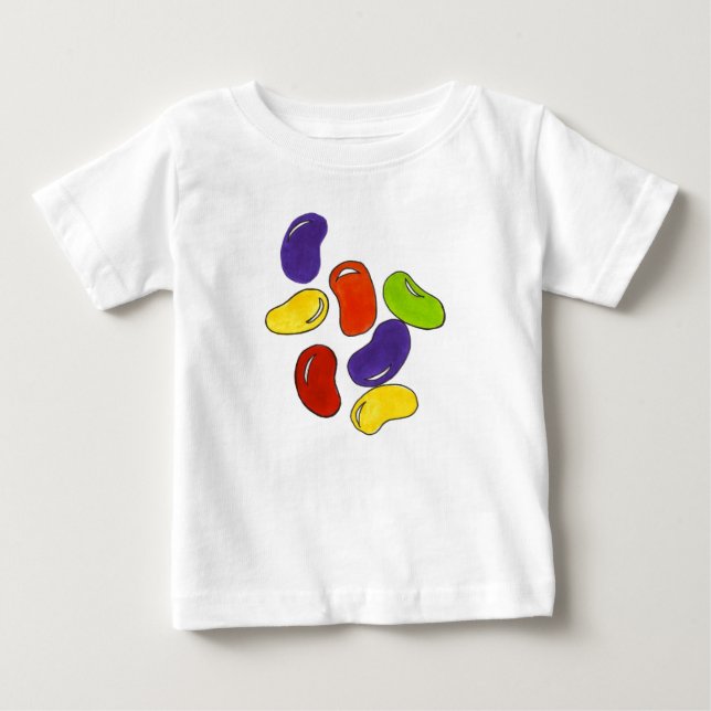 Camiseta De Bebé Jellybean Jelly frijol frijol vainas pascuas (Anverso)