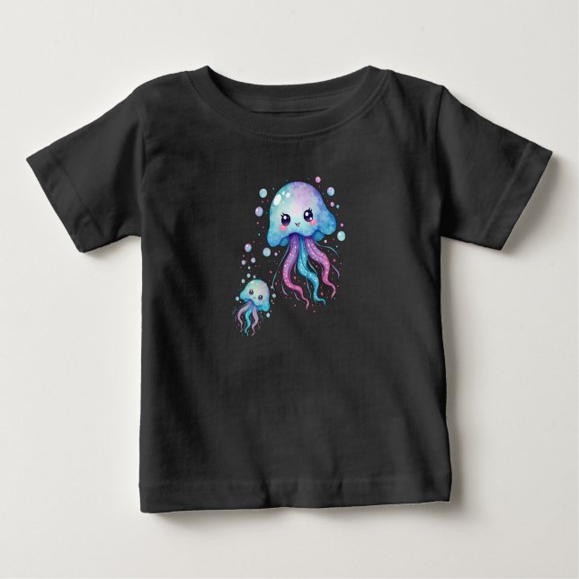 Camiseta De Bebé Jellyfish Cute Kawaii (Anverso)