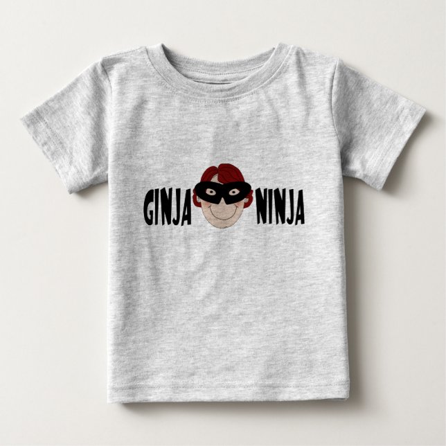 Camiseta De Bebé Jengibre Ninja (Anverso)