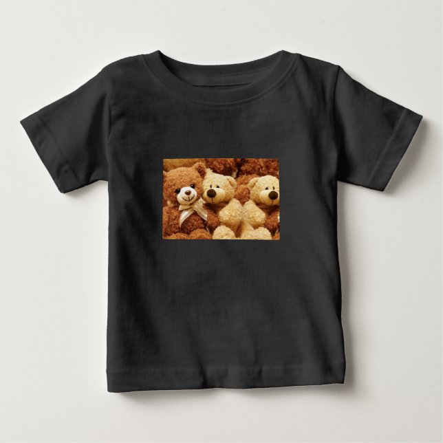Camiseta de bebe jersey de oso de peluche (Anverso)
