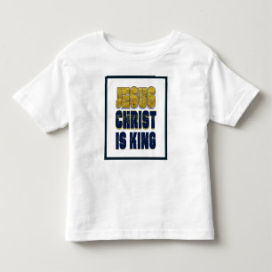 Camiseta De Bebé Jesucristo es el rey cristiano
