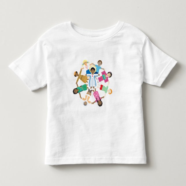 Camiseta De Bebé Jesús ama a los niños pequeños (Anverso)