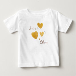 Camiseta De Bebé Jesús ama el nombre personalizado bebé camiseta mo