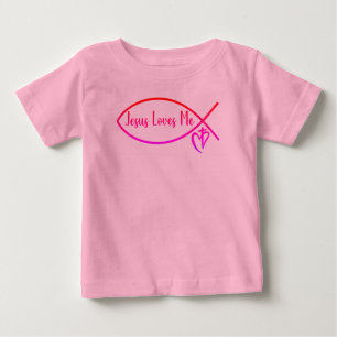 Camiseta De Bebé Jesús Cristiano Me Ama
