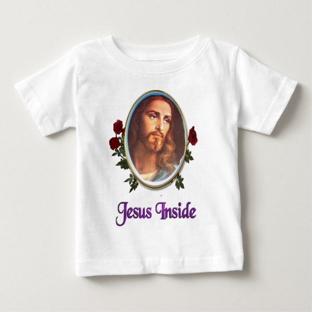 Camiseta De Bebé Jesús dentro (Anverso)