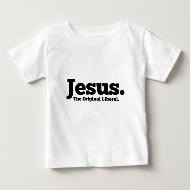 Camiseta De Bebé Jesús.  El liberal original (Anverso)