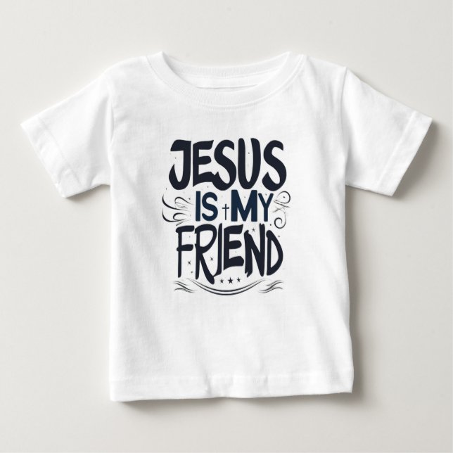 Camiseta De Bebé Jesús Es Mi Amigo (Anverso)