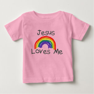 Camiseta De Bebé Jesus Loves Me