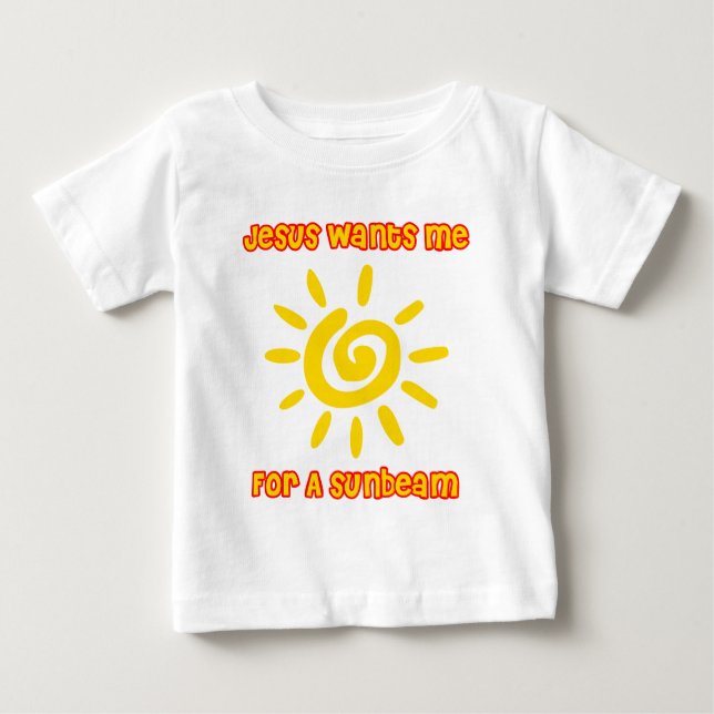 Camiseta De Bebé Jesús me quiere para un rayo de sol (Anverso)