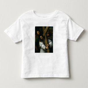 Camiseta De Bebé Jesús que lleva la cruz, c.1535 (aceite en el