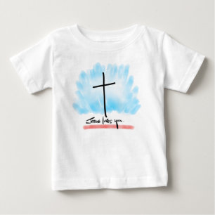 Camiseta De Bebé JESÚS TE AMA Camiseta Bebé