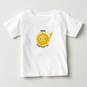 Camiseta De Bebé Jesús te ama Personalizar