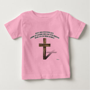 Camiseta De Bebé Jesús y los soldados estadounidenses con cruz robu