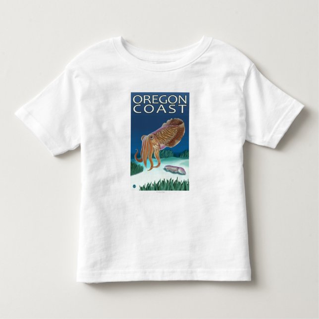 Camiseta De Bebé Jibias de la costa de Oregon (Anverso)