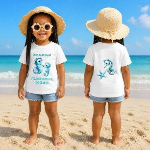 Camiseta De Bebé Jinete de caballito de mar Diversión oceánica para