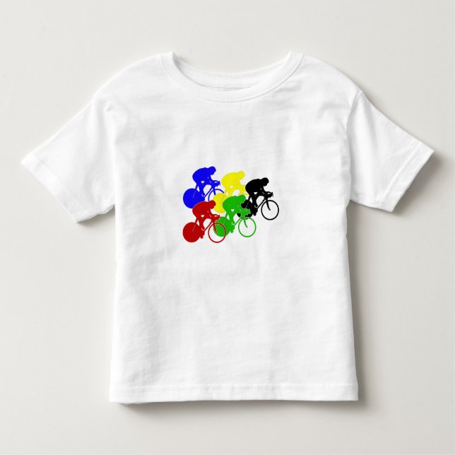 Camiseta De Bebé Jinetes de ciclo de la bici de la raza de (Anverso)