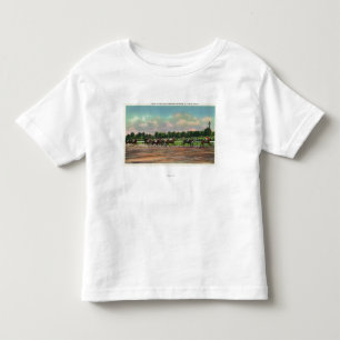 Camiseta De Bebé Jinetes que acaban la carrera de caballos en el